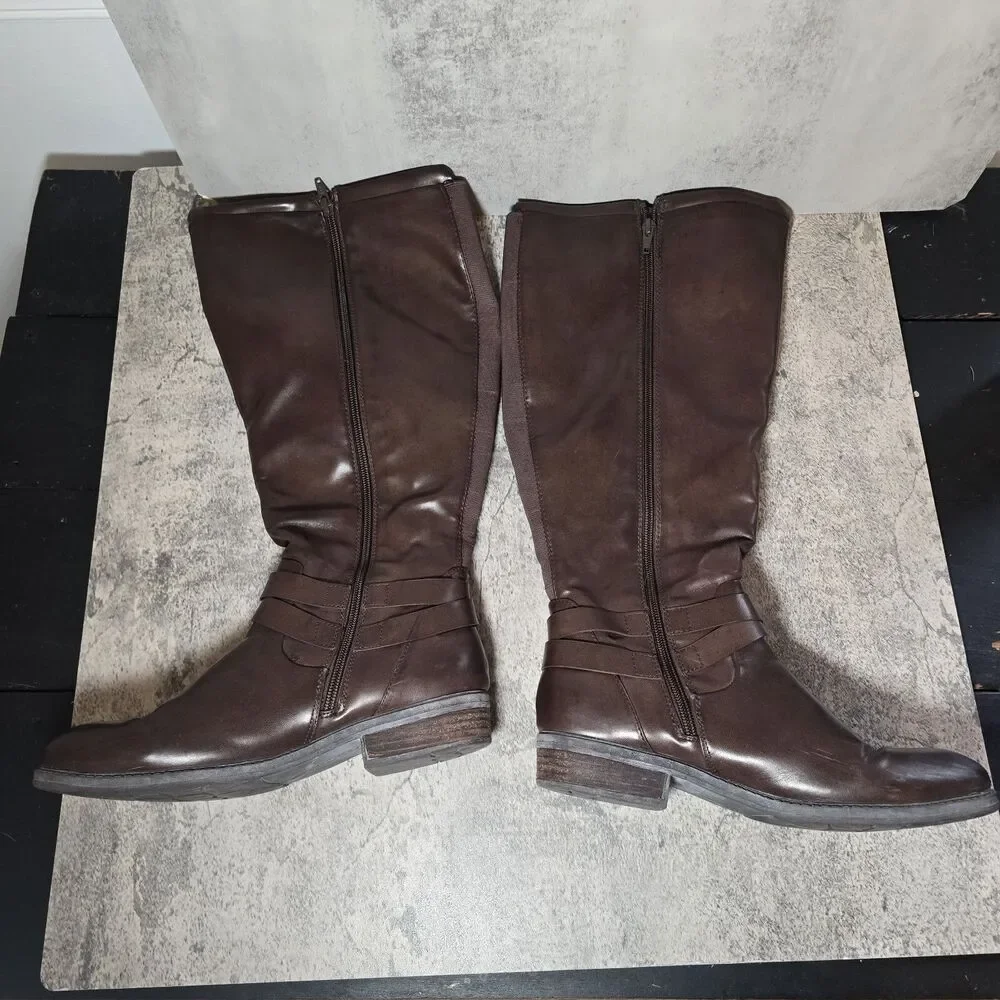 Baretraps Autumn Riding Boots Yvonna - Dark Brown Size 8.5M